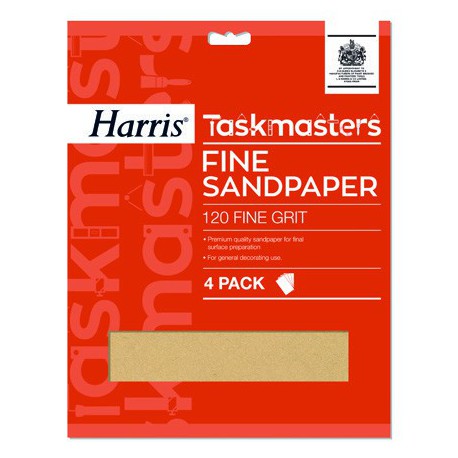 Harris Taskmasters Fine Sandpaper finom csiszolópapír 5db